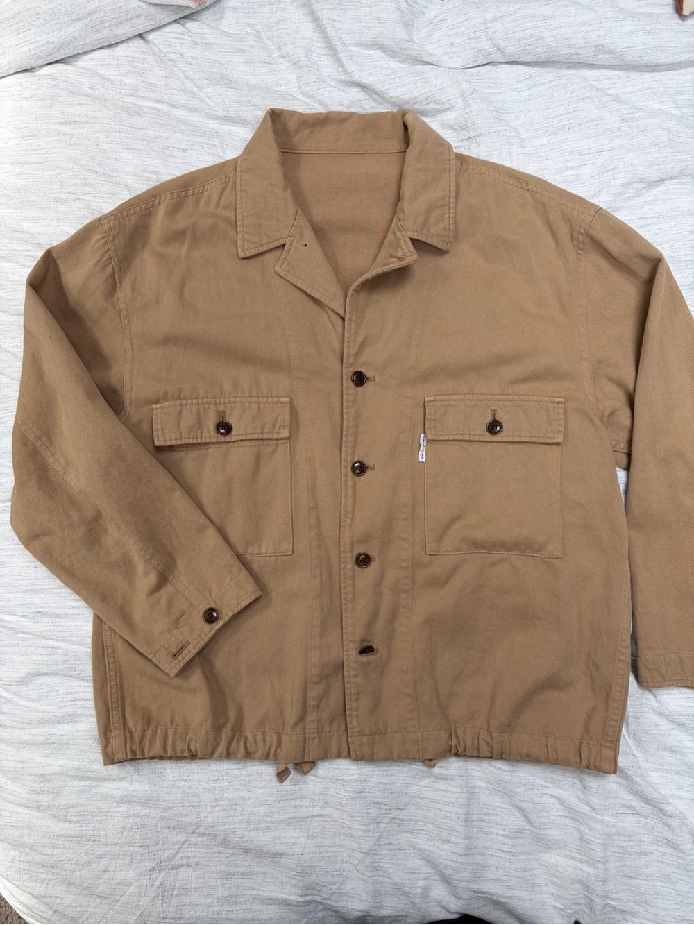 UpcycleLino Khaki Basic Chino Field Jacket size 2
